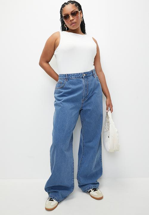 Cotton On - Plus  91 straight jean - celeste blue