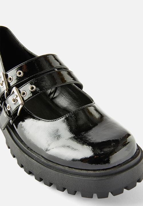 Cotton On - Lauren double buckle - black smooth