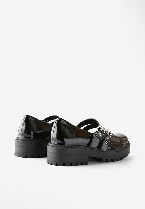 Cotton On - Lauren double buckle - black smooth