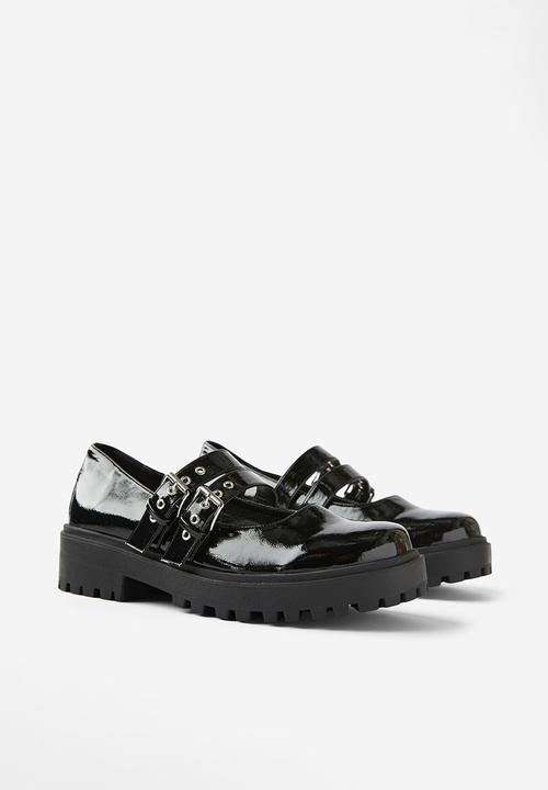 Cotton On - Lauren double buckle - black smooth