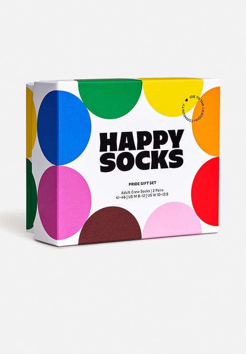Happy Socks - 2-Pack Pride Gift Set - White