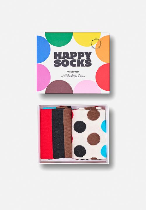 Happy Socks - 2-Pack Pride Gift Set - White