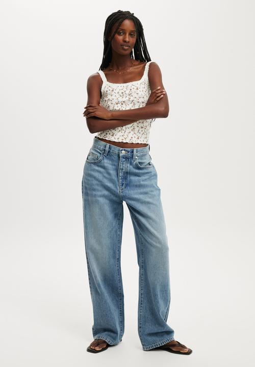 Cotton On - Lyocell straight jean - blue cove