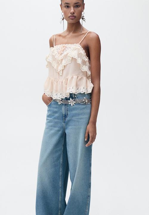 MANGO - Jeans Aba - Open Blue