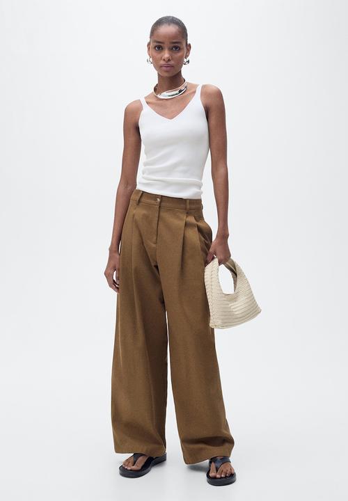 MANGO - Top Gym - Light Beige