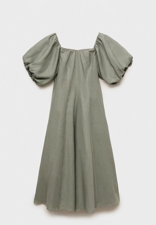 MANGO - Dress Menorca - Green
