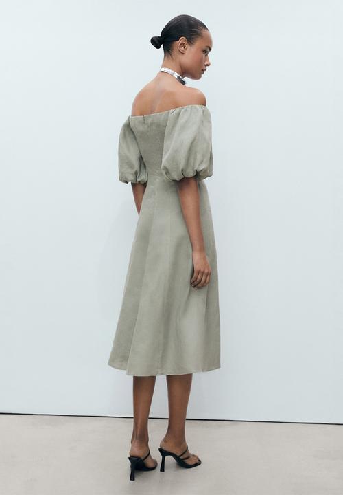 MANGO - Dress Menorca - Green