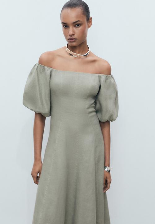 MANGO - Dress Menorca - Green