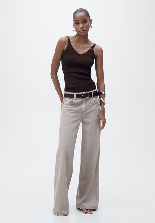 MANGO - Top Gym - Dark Brown