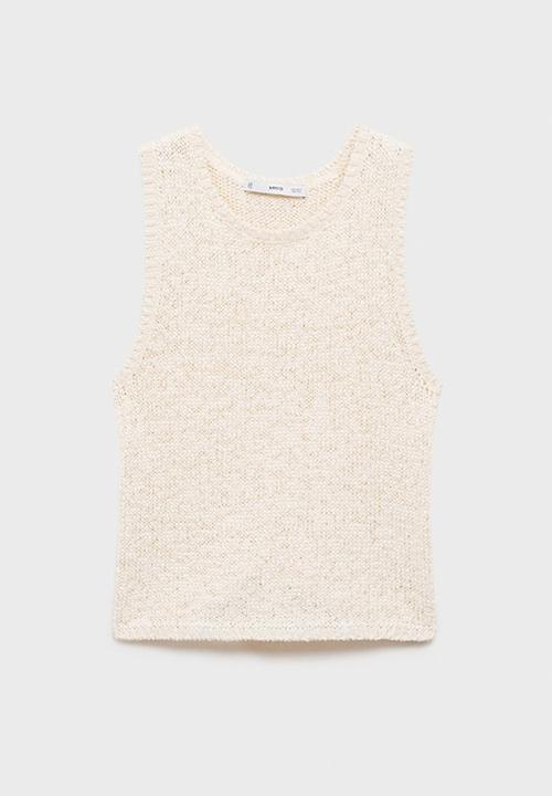 MANGO - Top Manzana - Light Beige