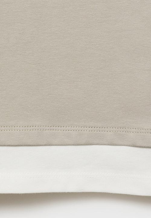 MANGO - T-Shirt Doble - Gray