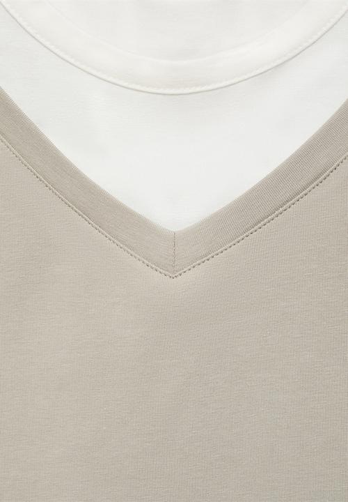 MANGO - T-Shirt Doble - Gray