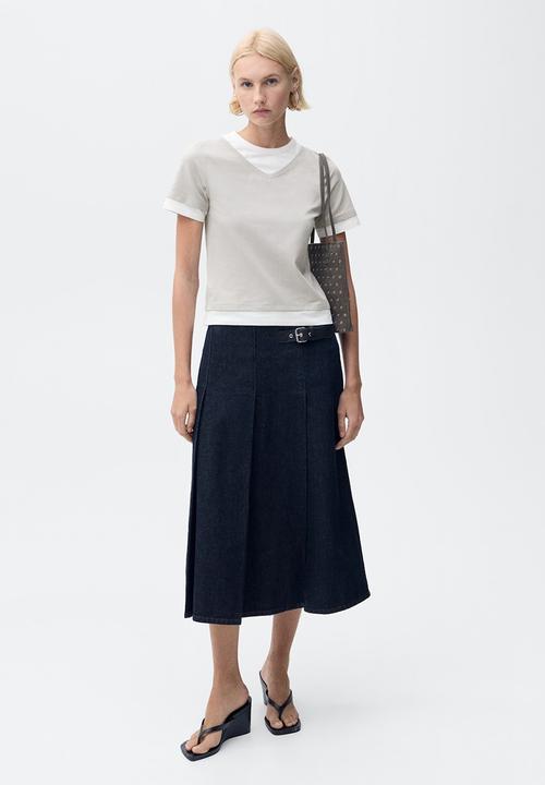 MANGO - T-Shirt Doble - Gray