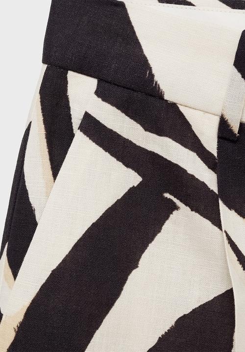 MANGO - Trousers Zebra - Light Beige