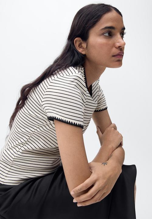 MANGO - T-Shirt Lirio - Natural