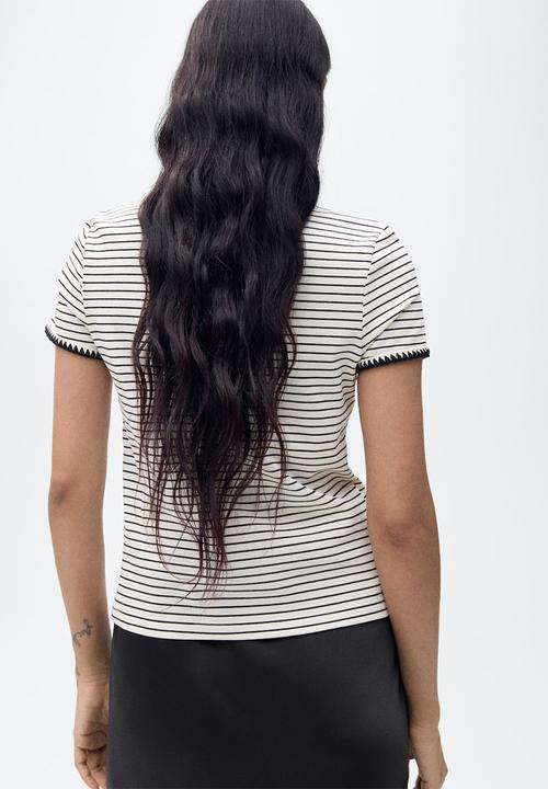 MANGO - T-Shirt Lirio - Natural