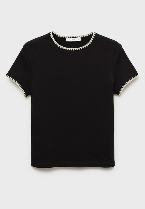 MANGO - T-Shirt Lirio - Black