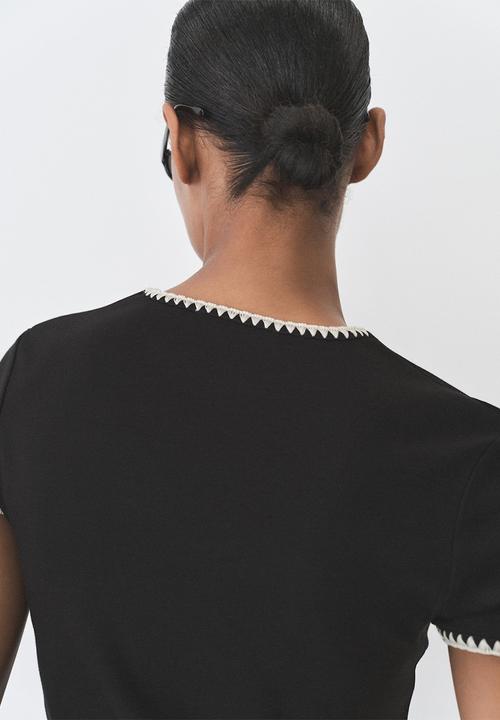 MANGO - T-Shirt Lirio - Black
