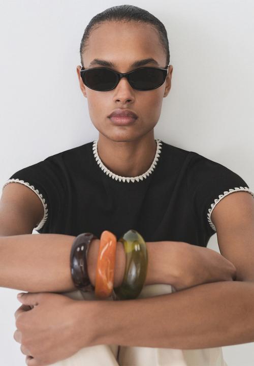 MANGO - T-Shirt Lirio - Black