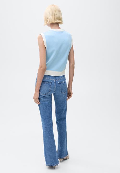 MANGO - Vest Pia - Turquoise