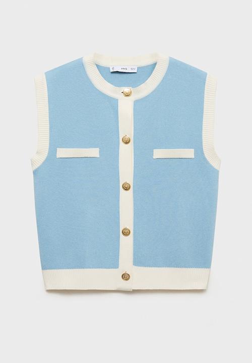 MANGO - Vest Pia - Turquoise