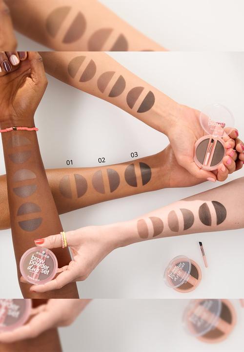 essence - Brow Powder Duo Set 03 - Dark