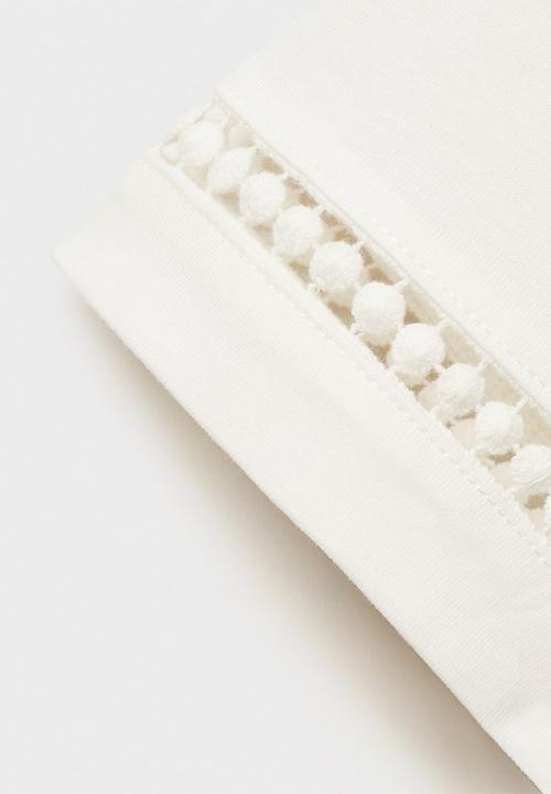 MANGO - T-shirt mina - natural