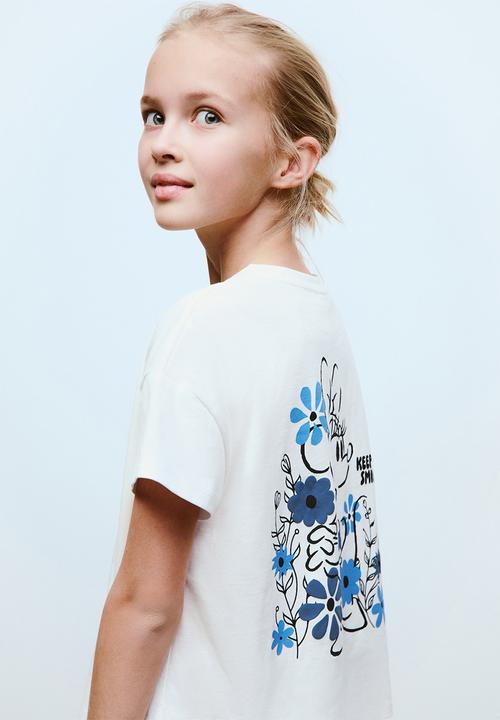 MANGO - T-shirt msmiling - natural