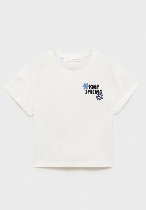 MANGO - T-shirt msmiling - natural