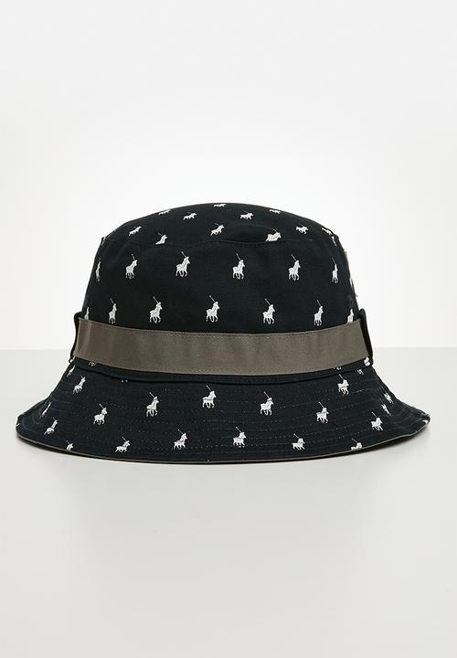 POLO - Monogram Reversible Bucket - Grey & Navy 