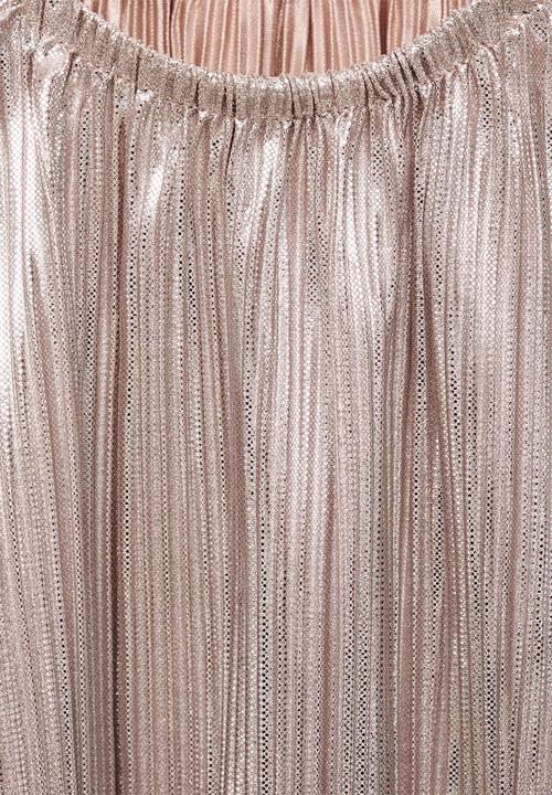 MANGO - T-shirt blanca - silver
