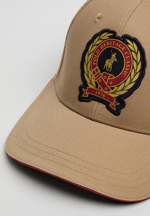 POLO - 6 Panel Crest Equestrian Peak - Stone