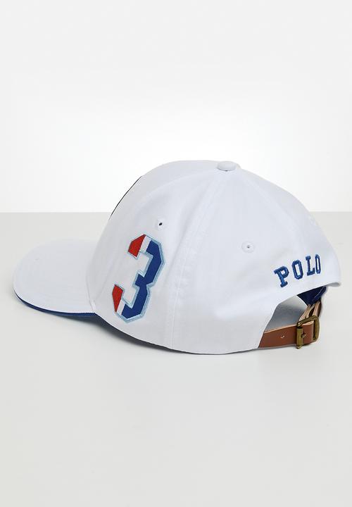 POLO - 6 Panel Crest Equestrian Peak - White