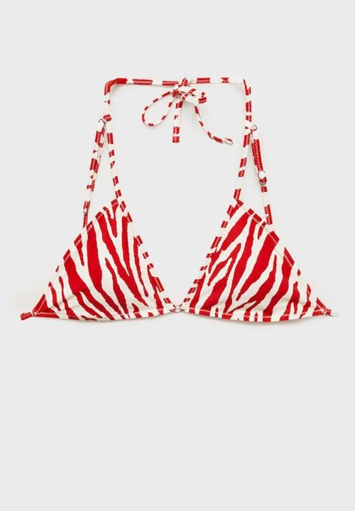 MANGO - Bikini Top Saida - Red