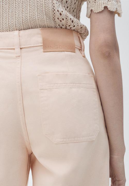 MANGO - Jeans Maya - Light/Pastel Pink