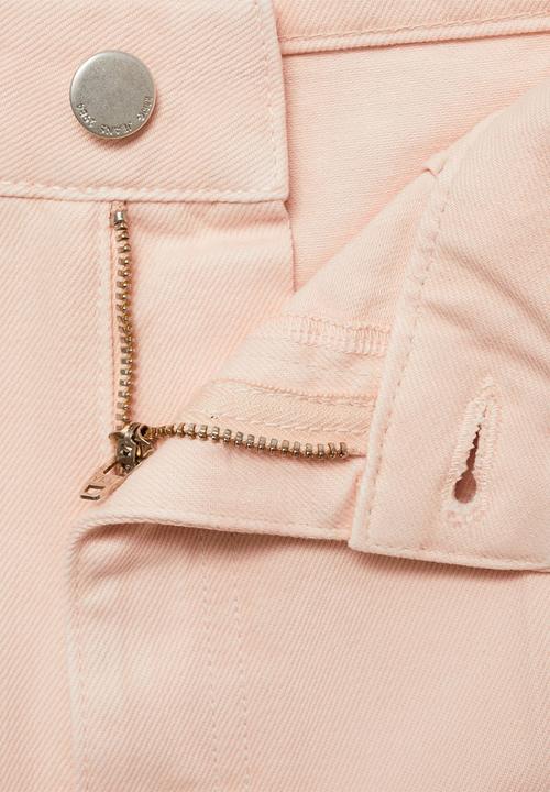 MANGO - Jeans Maya - Light/Pastel Pink