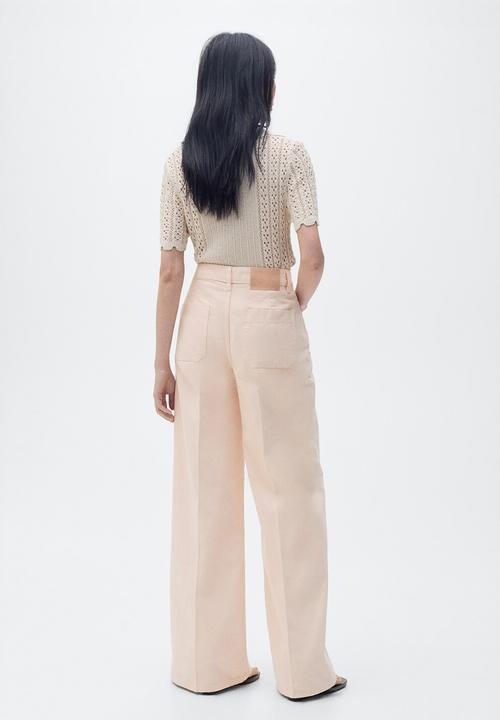 MANGO - Jeans Maya - Light/Pastel Pink