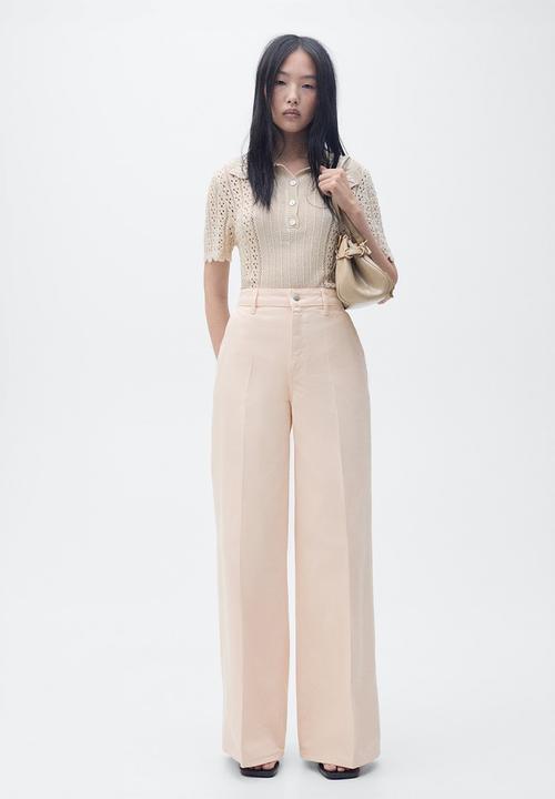MANGO - Jeans Maya - Light/Pastel Pink