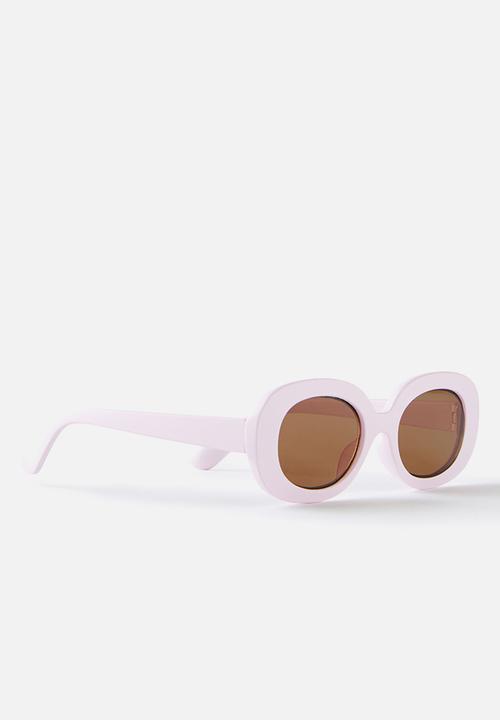 Cotton On - Kids olive oval sunglasses - fairy pink