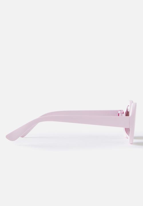 Cotton On - Kids olive oval sunglasses - fairy pink