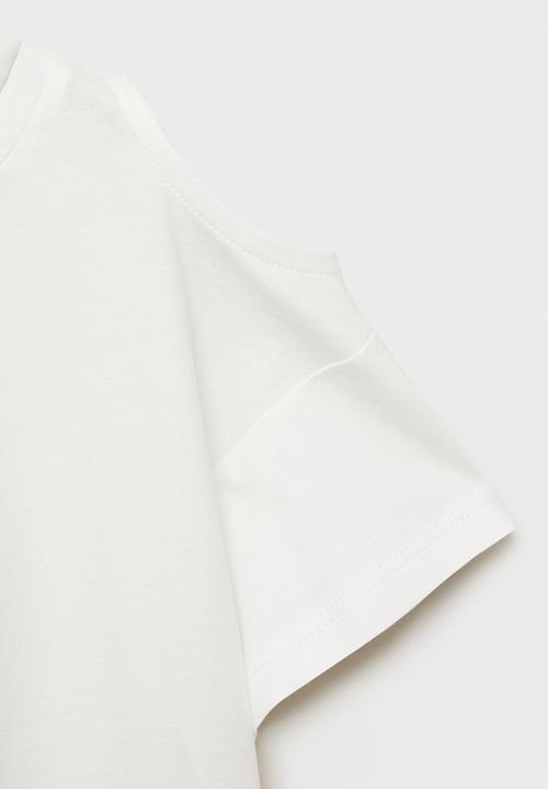 MANGO - T-shirt cutoutl - natural