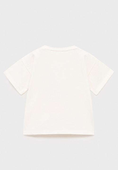 MANGO - T-shirt syfresh - natural