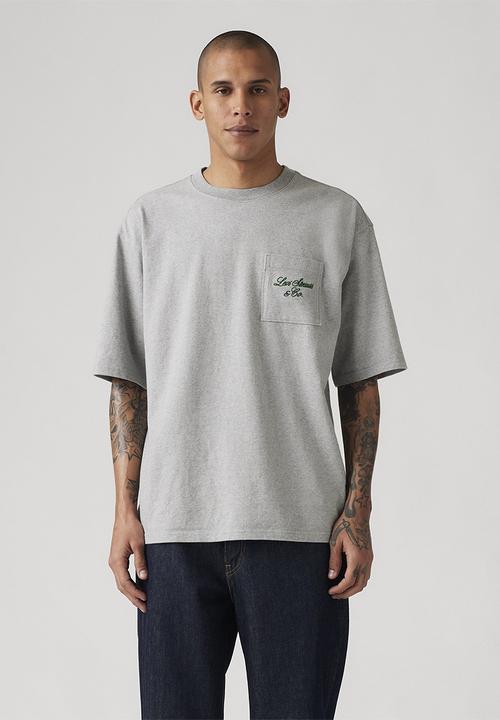 Levi’s® - Half sleeve gr pckt t levis script midto - grey