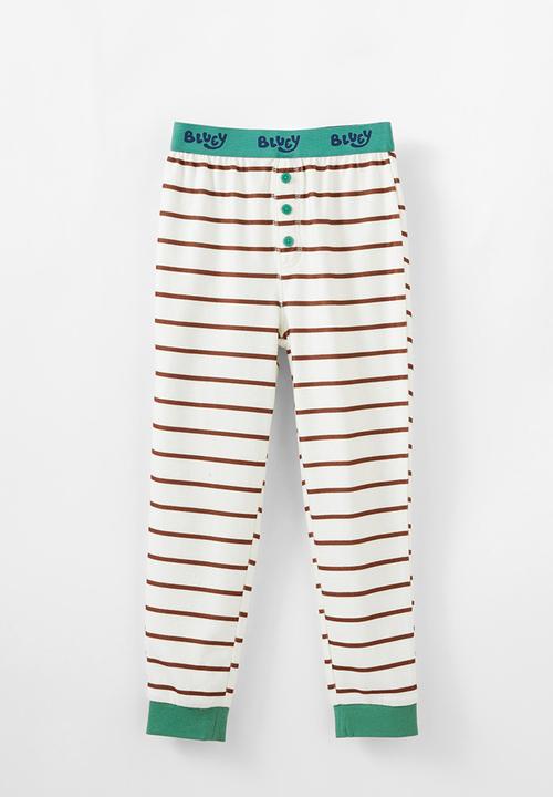 Cotton On - Chuck long sleeve pyjama set licensed - lcn blu dark vanilla/chestnut stripe lucky