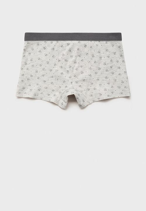 MANGO - Briefs weekend - grey & white 