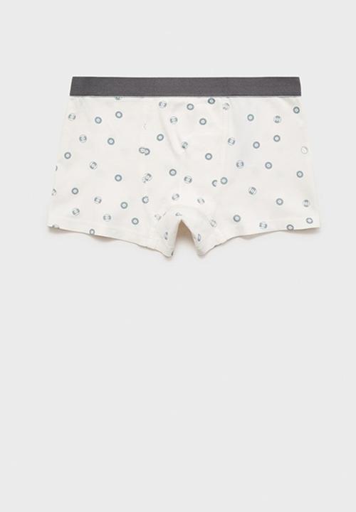 MANGO - Briefs weekend - grey & white 