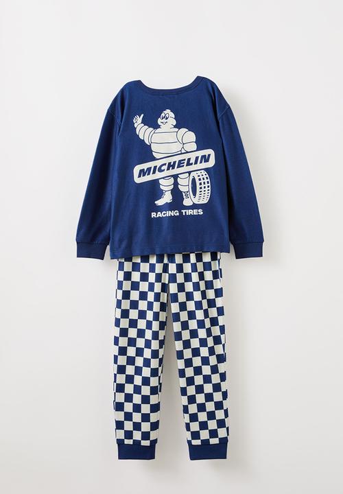 Cotton On - Chuck long sleeve pyjama set licensed - lcn mic in the navy/michelin