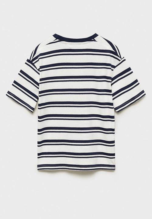 MANGO - T-shirt spring - navy