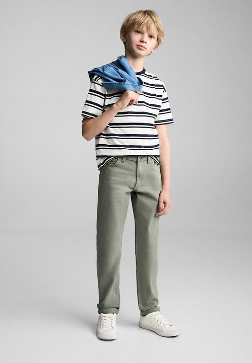 MANGO - T-shirt spring - navy