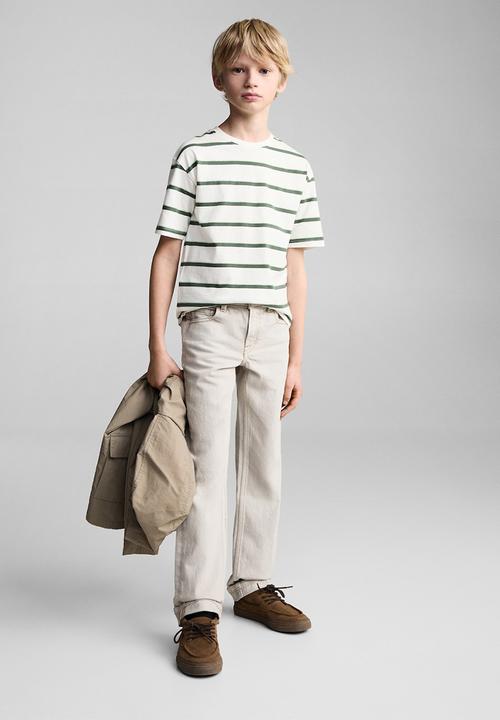 MANGO - T-shirt fresh - green